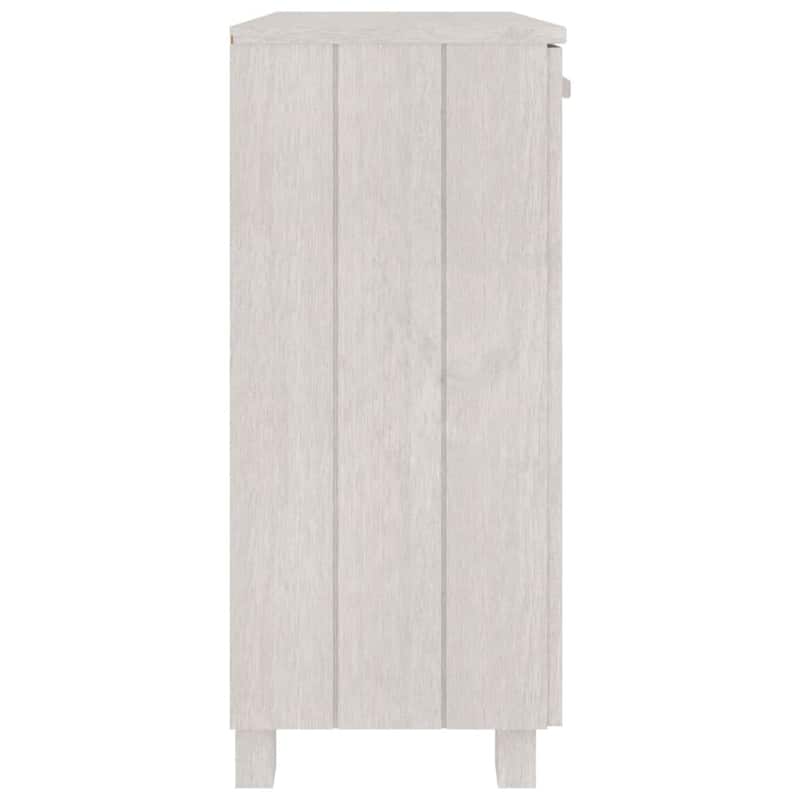 vidaXL Sideboard Buffet Cabinet for Living Room Kitchen HAMAR Solid Wood Pine - 33.5"x13.8"x31.5"