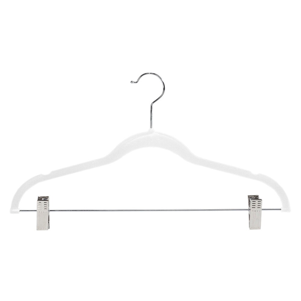 Simplify 8-Pack Plastic Non-slip Grip Clothing Hanger (White) in the Hangers  department at