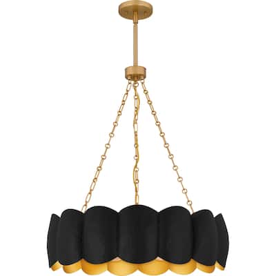 Santana 5-Light Matte Black Pendant