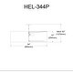 preview thumbnail 3 of 2, Dainolite Helena Contemporary Polished Chrome Luxury Pendant Light Modern Pendant Light w/ White Drum Shade