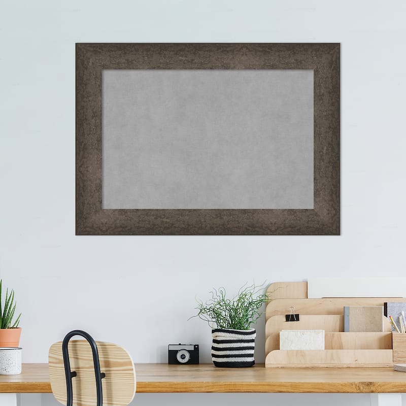 Amanti Art Dappled Light Bronze Framed Magnetic Board