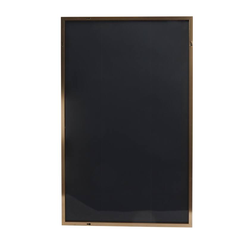 CosmoLiving by Cosmopolitan Gold Metal Room Wall Mirror with Thin Frame