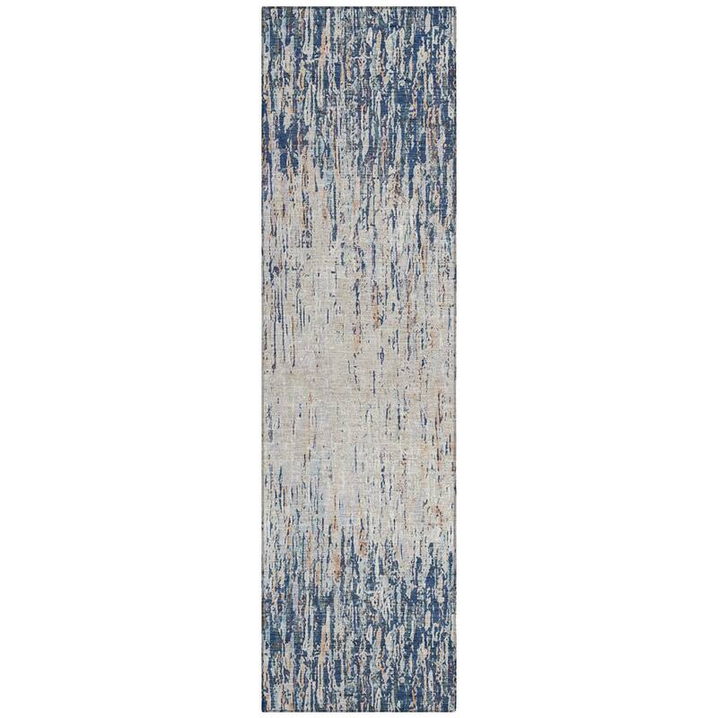 Machine Washable Indoor/ Outdoor Abstract Moxy Chantille Rug