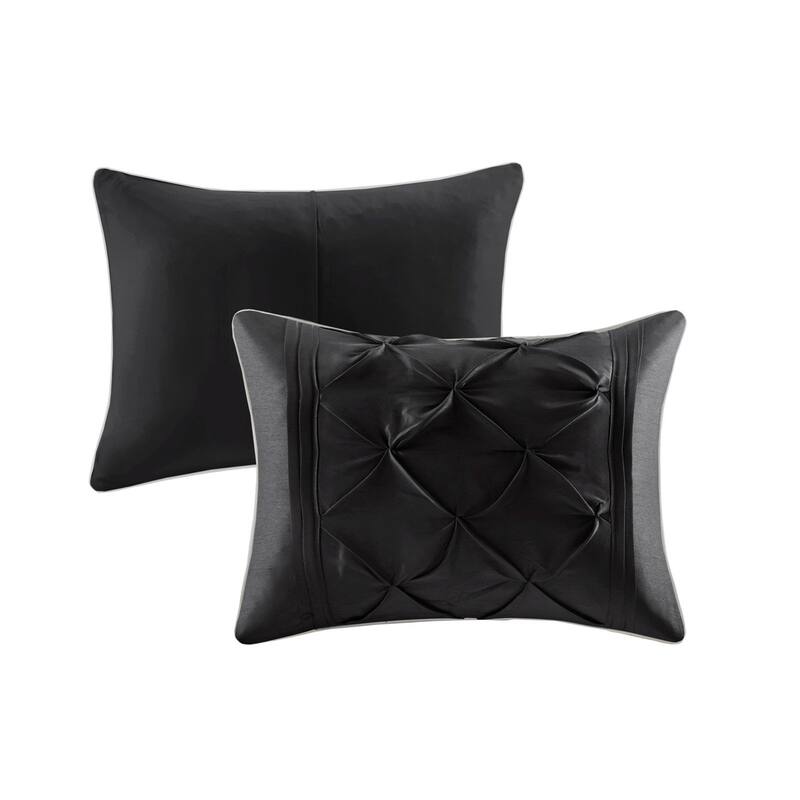 GDF Studio - Laurel 7-Piece Tufted Comforter Set with Decorative Pillows