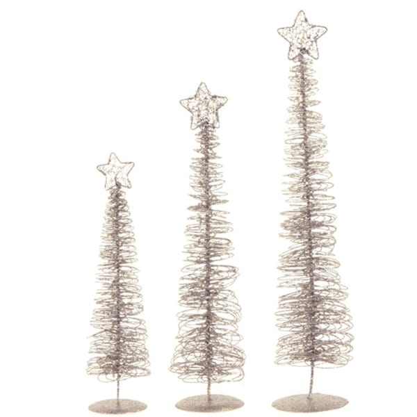 set of 3 winter light silver glittered spiral christmas tree lighted table top decorations 24 - Overstock Christmas Decorations set of 3 winter light silver glittered spiral christmas tree lighted table top decorations 24 - Overstock Christmas Decorations