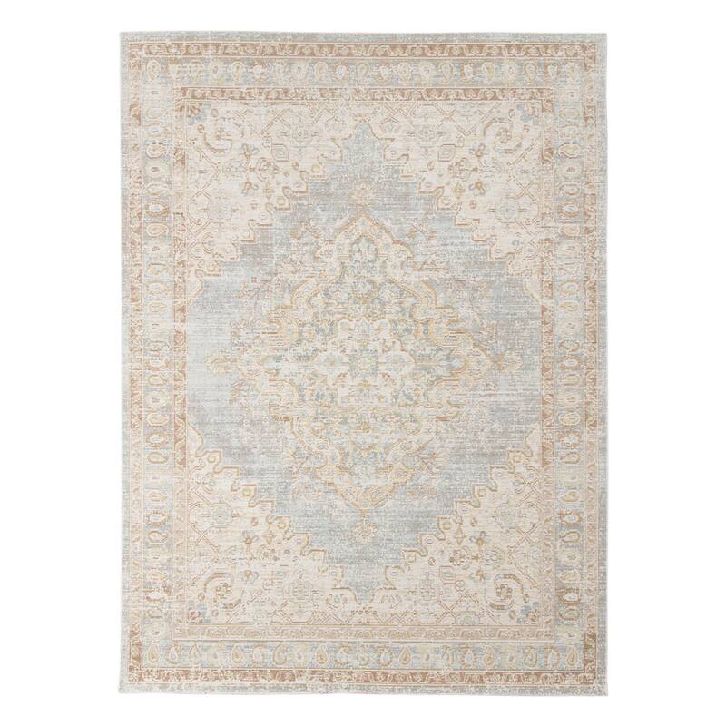 Copper Grove Bolans Vintage Gray Polyester Area Rug