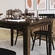 preview thumbnail 13 of 18, Classic Wood Dining Table with Offset Tapered Legs