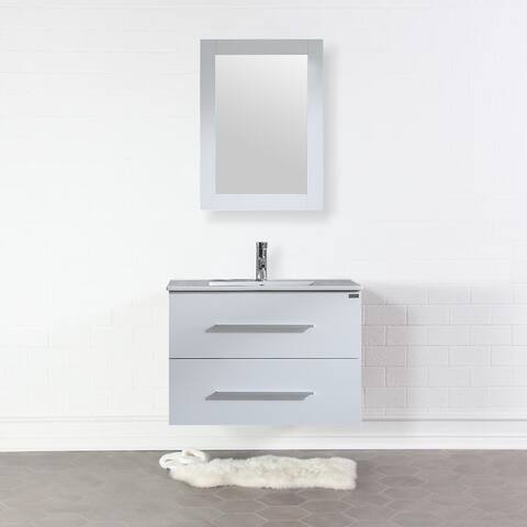 Wall mount Bathroom Vanity Set With Mirror