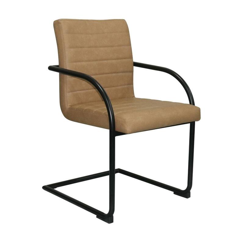 Modrest Ivey Modern Tan Dining Chair (Set of 2)