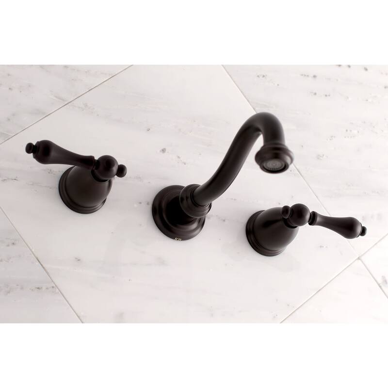 Kingston Brass Vintage 1.2 GPM Wall Mounted Widespread Bathroom Faucet