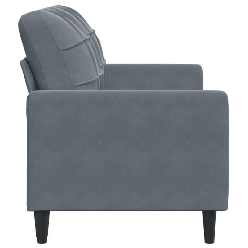 vidaXL Sofa Chair Leisure Upholstered Sofa Comfort Living Room Seating Velvet - 30.3 x 61.8 x 31.5 in