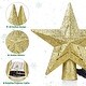 preview thumbnail 5 of 16, Yescom Christmas Tree Topper Star, 3D Snowflake Rotating Projector, LED Lights, Golden Star Xmas Décor - One-size