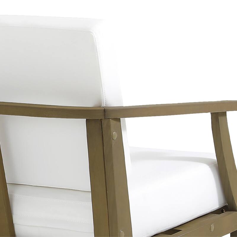 Patio Teak Wood Outdoor Loveseat Sofa with Cushions