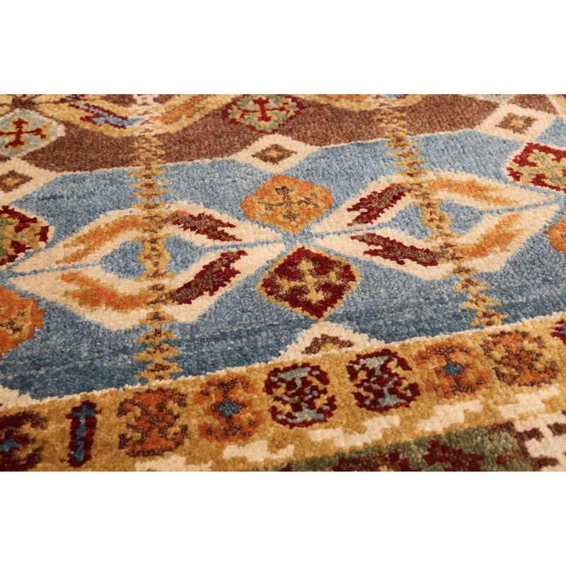 ECARPETGALLERY Hand-knotted Finest Agra Jaipur Multi Color Wool Rug - 2'6 x 7'11