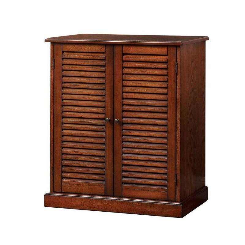 30'' Modern Transitional Design 1pc Shoe Cabinet Adjustable Shelves