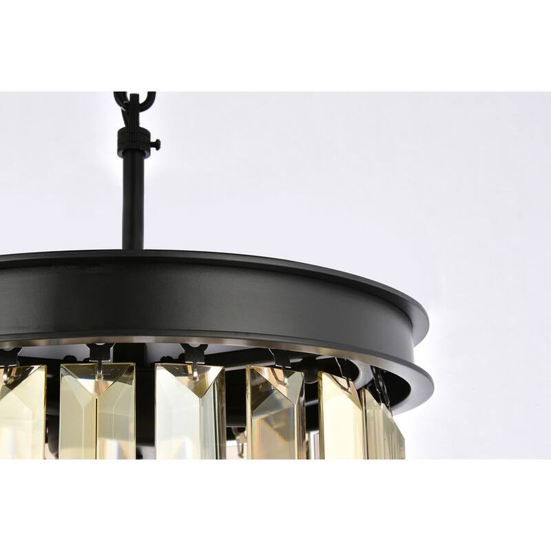 Royce Edge 3-Light Matte Black Pendant