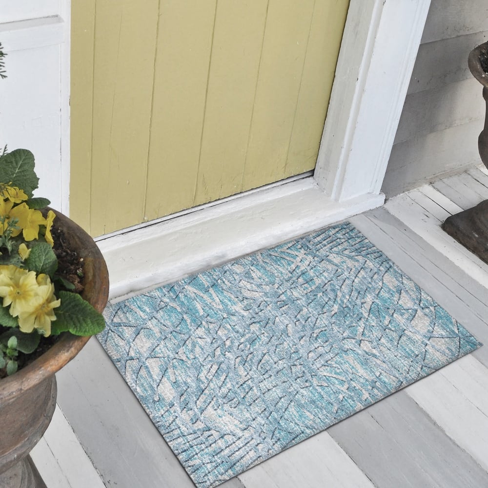 Indoor/Outdoor Rylee Abstract Washable Rug