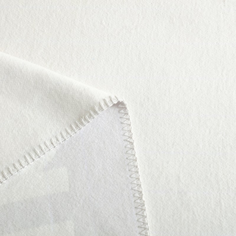 Calvin Klein Logo Grey Cotton Throw Blanket