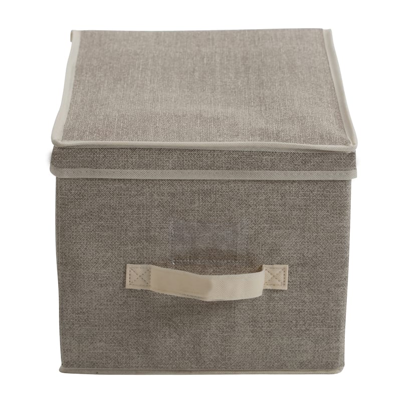 Simplify Large Storage Box in Faux Jute - L12x W16x H10