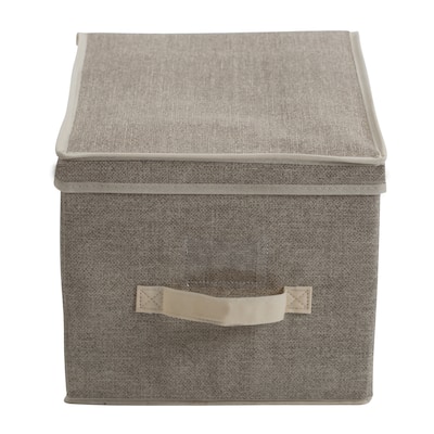 Simplify Large Storage Box in Faux Jute - L12x W16x H10