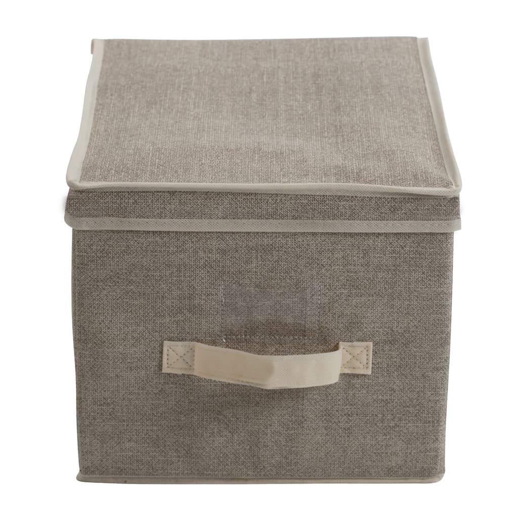 Simplify Large Storage Box in Faux Jute - L12x W16x H10