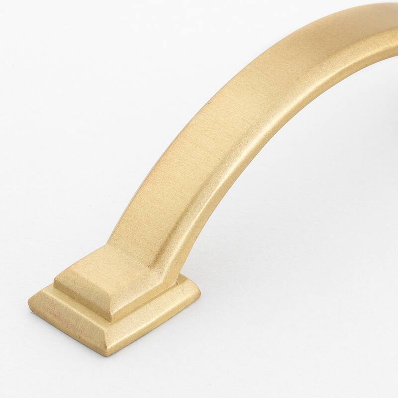GlideRite 5-Pack 3-inch Center Arched Cabinet Pull Satin Gold - 5 Pack