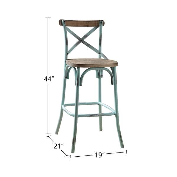 Metal Bar Chair with X Backrest Design Bed Bath & Beyond 35718890