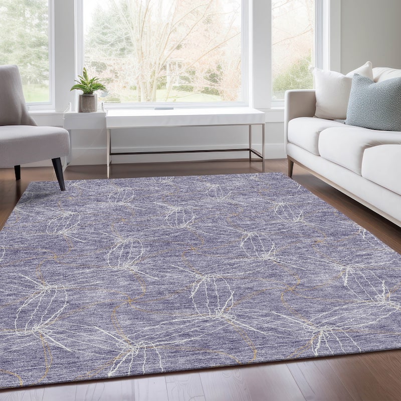 Premium Washable Super Soft Modern Symphony Mayfield Rug