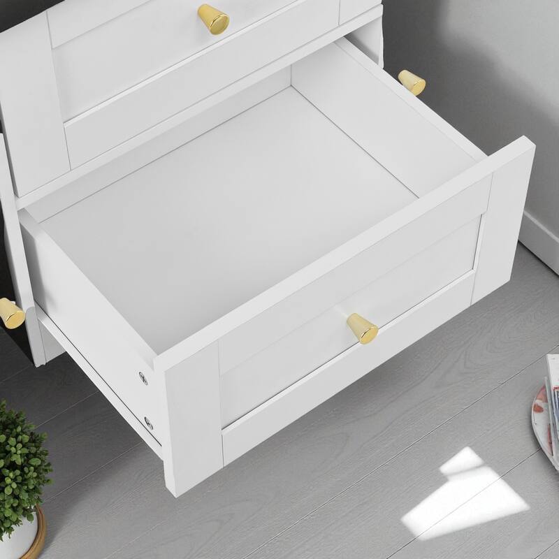 47" Extendable Kitchen Island Cart with Power Outlet, Mobile Storage Cabinet on 5 Wheels with Drawers and Shelves