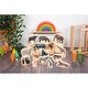 preview thumbnail 5 of 5, TickiT Wooden Wild Animal Blocks - Set of 15 - Natural