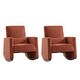 preview thumbnail 25 of 35, Julia 29.5"W Modern Solid Wood Nursery Rocking Chair with Lumbar Pillow Set of 2 by HULALA HOME