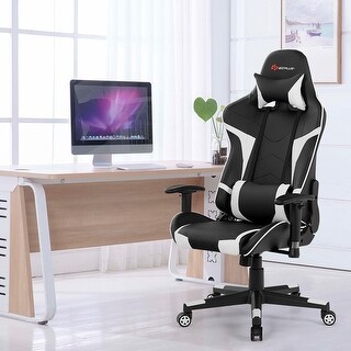 Massage Gaming Chair Reclining Backrest Computer Desk Chair On Sale Overstock 32474218