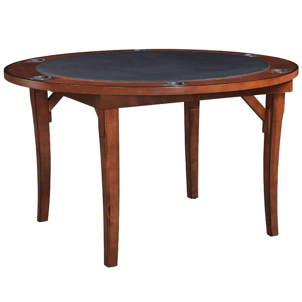 Wood Folding 48 Inch Poker Game Table By RAM Game Room - 48 INCH