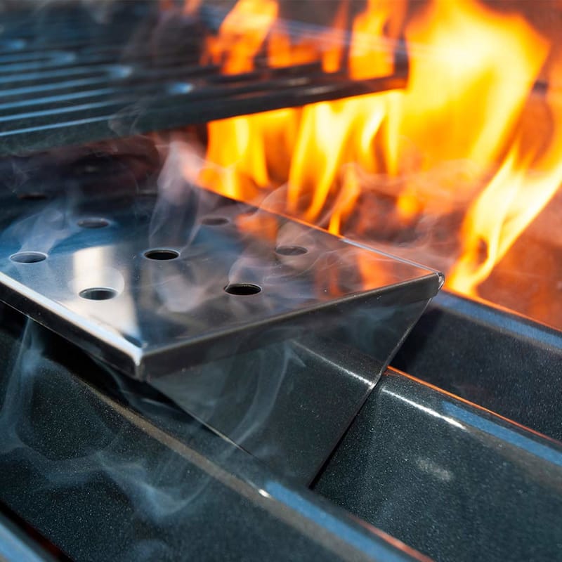 Charcoal Companion Nonstick V Shaped Smoker Box for Gas Grills