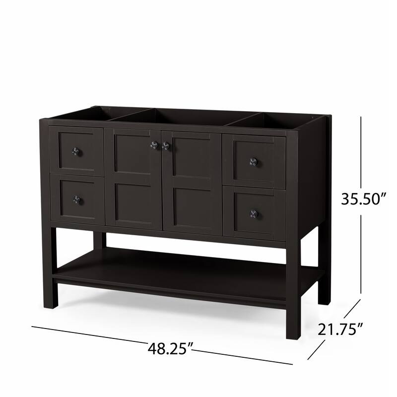 Jamison 48" Wood Bathroom Vanity (Counter Top Not Included) by Christopher Knight Home