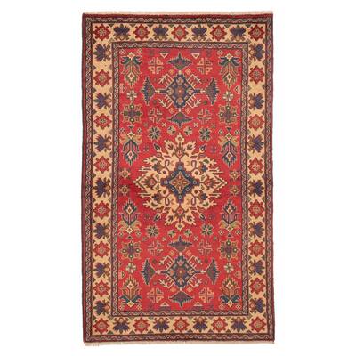 ECARPETGALLERY Hand-knotted Kargahi Red Wool Rug - 3'10 x 6'5
