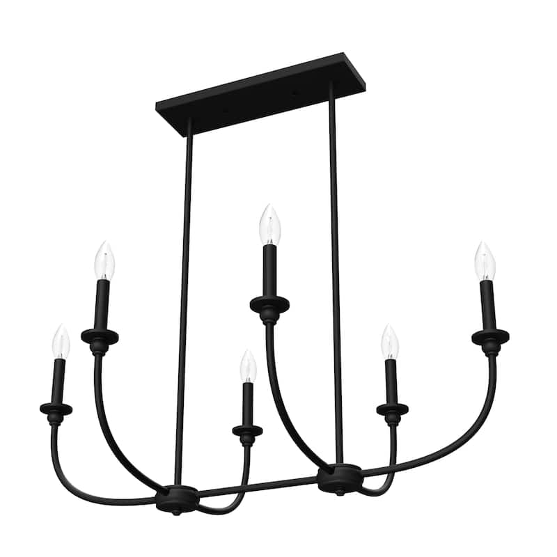 Hunter Southcrest Chandelier - Entry, Dining Table, Kitchen Island - Farmhouse, Transitional, Candle