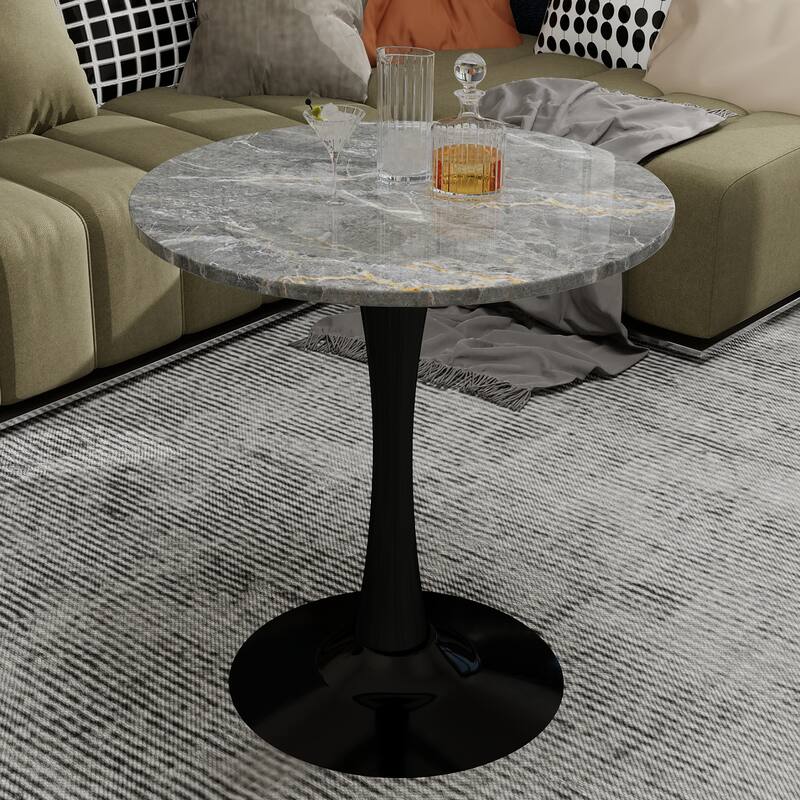 Mid-century modern style dining table accommodates 2 or 4 people