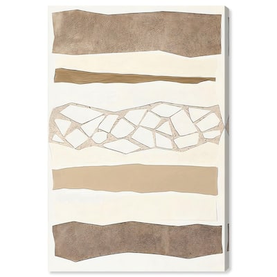 Relief Rifts I Canvas by Art Remedy, Gallery Wrapped
