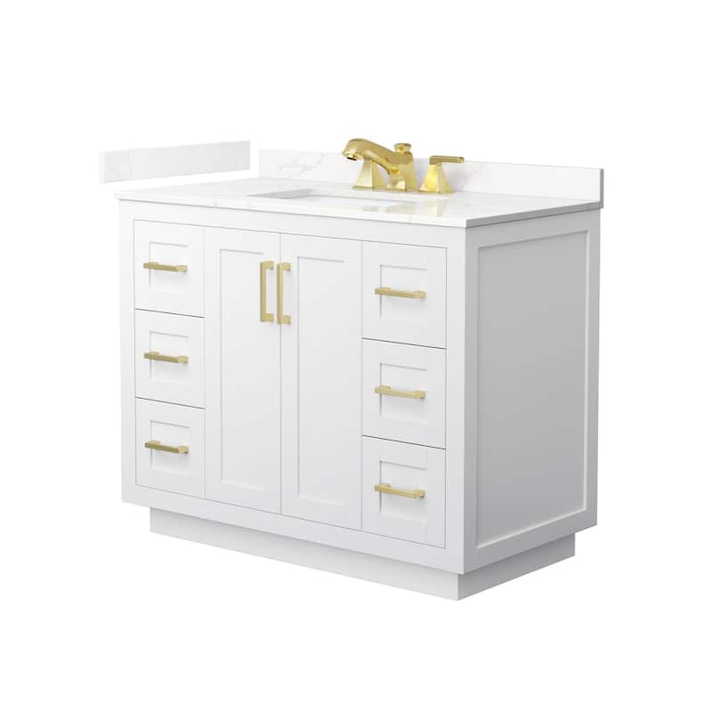 Wyndham Collection WCF292942S-QTZ-US3MXX Miranda 42" Free Standing