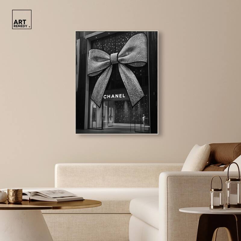 Big Bow Noir Store Canvas by Art Remedy