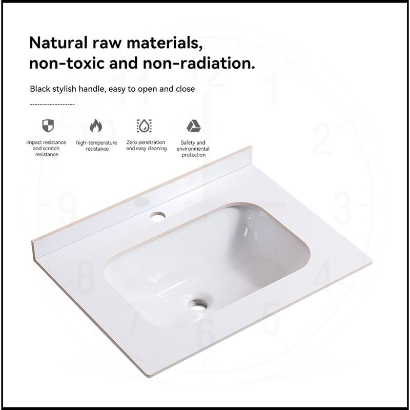 24"/30" Bathroom Vanity Ceramic Sink