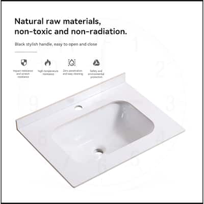 24"/30" Bathroom Vanity Ceramic Sink
