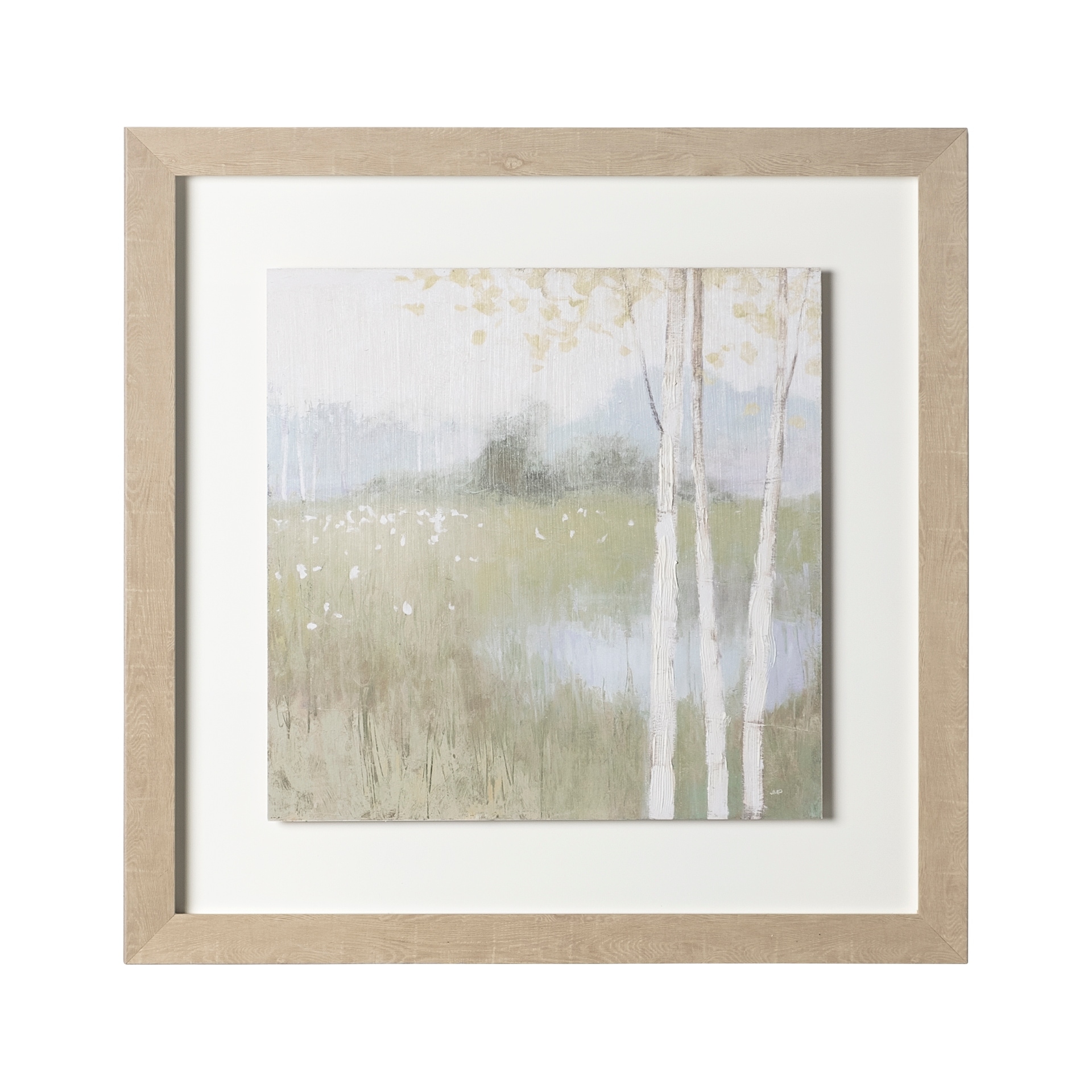 Spring Fling II Cool by Mercana Studio a Hand Embellished Textured Framed Art Print