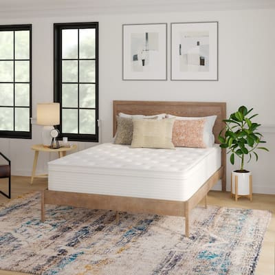Euro Top Hybrid Pocket Spring & Foam Mattress in a Box with Edge Support