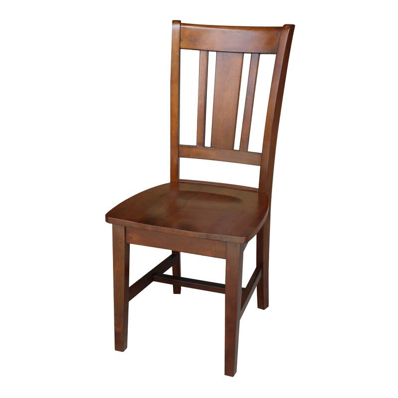 International Concepts Solid Wood San Remo Splatback Chairs - Set of 2