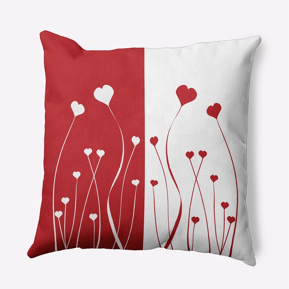 Growing Love Valentines Day Decorative Throw Pillow
