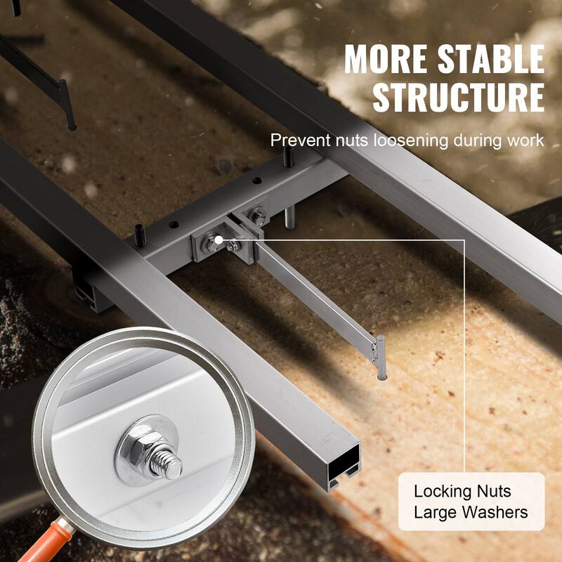 Rail Mill Guide System for Builders and Woodworkers - 9 ft
