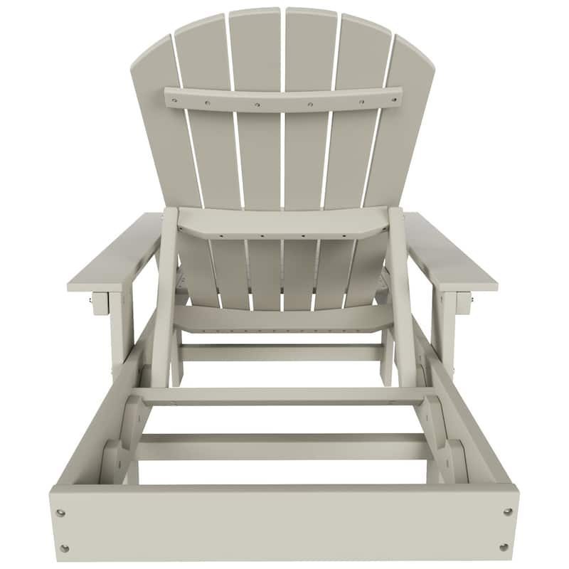 Polytrends Altura Poly Eco-Friendly All Weather Reclining Chaise Lounge with Arms (Set of 2)