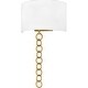 preview thumbnail 1 of 6, Baynes 2-Light Brushed Gold Wall Sconce